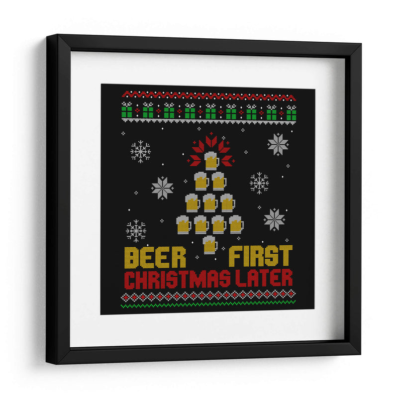 Cervezas Primero Navidad Después - Roge I. Luis | Cuadro decorativo de Canvas Lab