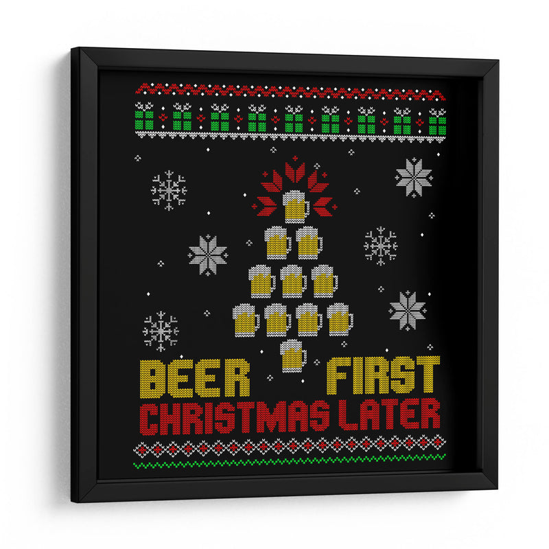 Cervezas Primero Navidad Después - Roge I. Luis | Cuadro decorativo de Canvas Lab