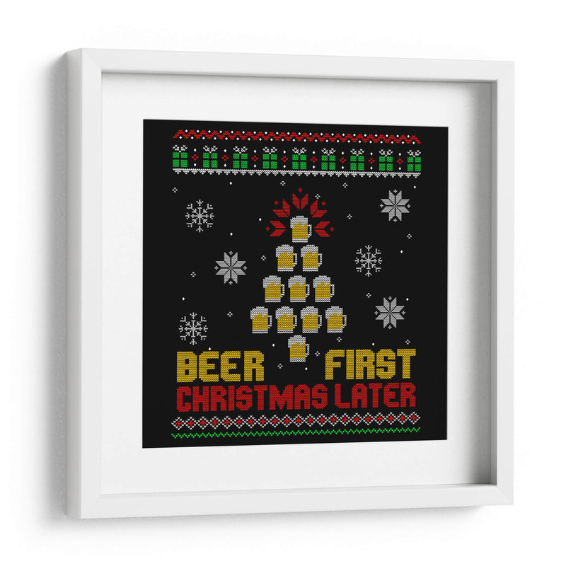 Cervezas Primero Navidad Después - Roge I. Luis | Cuadro decorativo de Canvas Lab