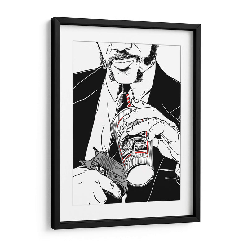 PulpFiction Lines - Line Art | Cuadro decorativo de Canvas Lab