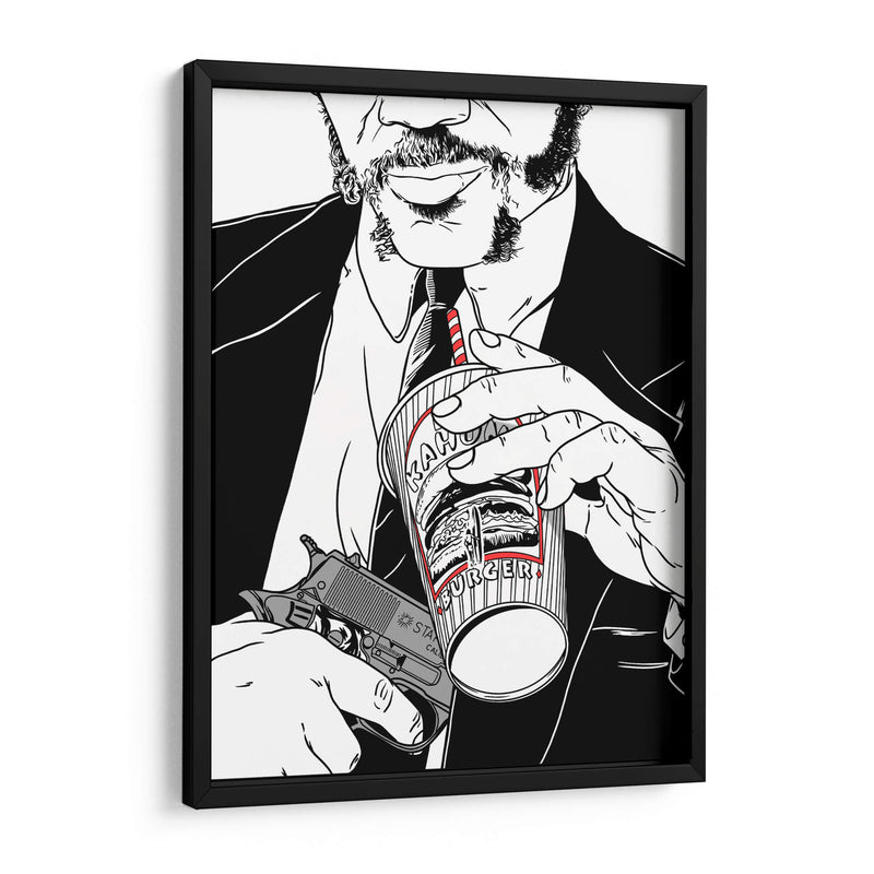PulpFiction Lines - Line Art | Cuadro decorativo de Canvas Lab
