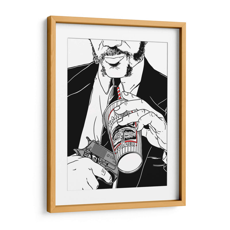 PulpFiction Lines - Line Art | Cuadro decorativo de Canvas Lab