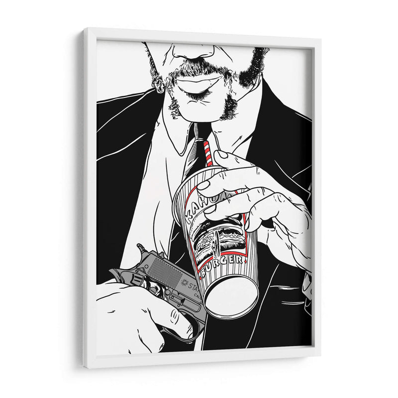 PulpFiction Lines - Line Art | Cuadro decorativo de Canvas Lab