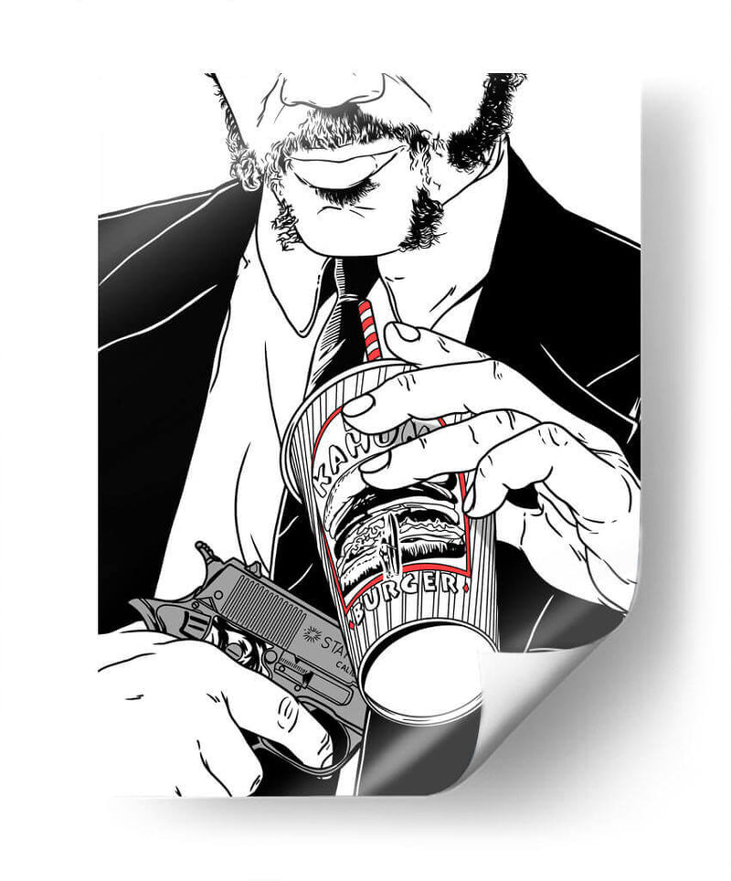 PulpFiction Lines - Line Art | Cuadro decorativo de Canvas Lab