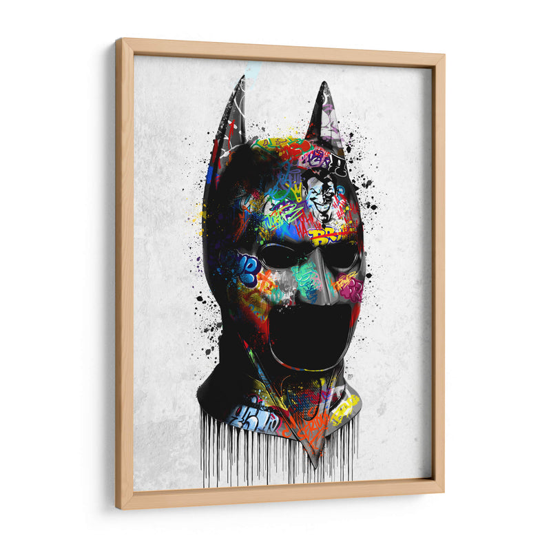 Batman Mask Graffiti - David Aste | Cuadro decorativo de Canvas Lab