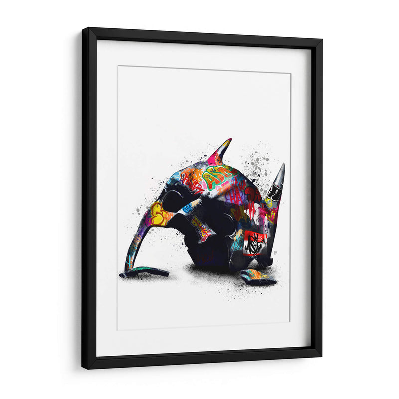 Batman Broken Mask Graffiti - David Aste | Cuadro decorativo de Canvas Lab