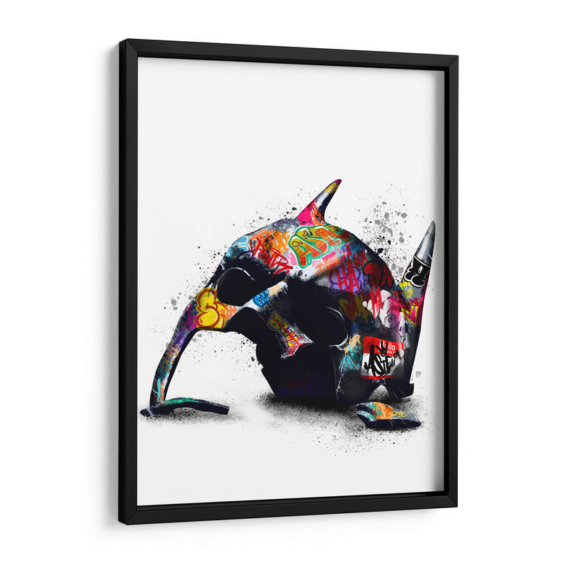 Batman Broken Mask Graffiti - David Aste | Cuadro decorativo de Canvas Lab