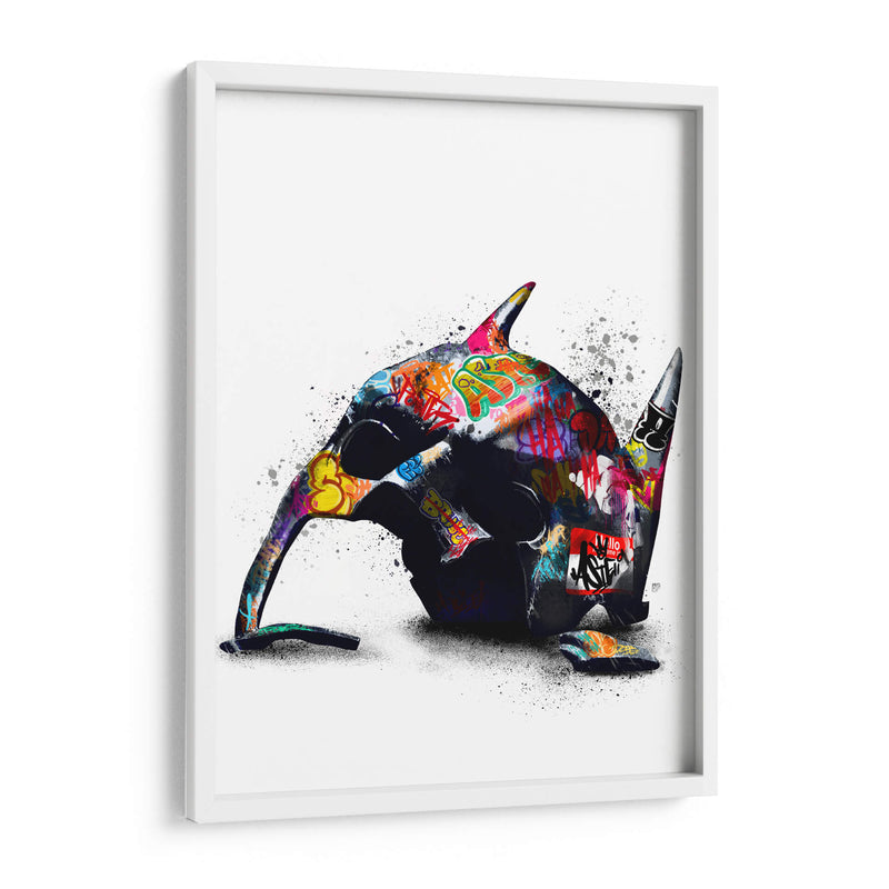 Batman Broken Mask Graffiti - David Aste | Cuadro decorativo de Canvas Lab