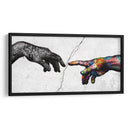 Graffiti Hand Split BnW - David Aste | Cuadro decorativo de Canvas Lab