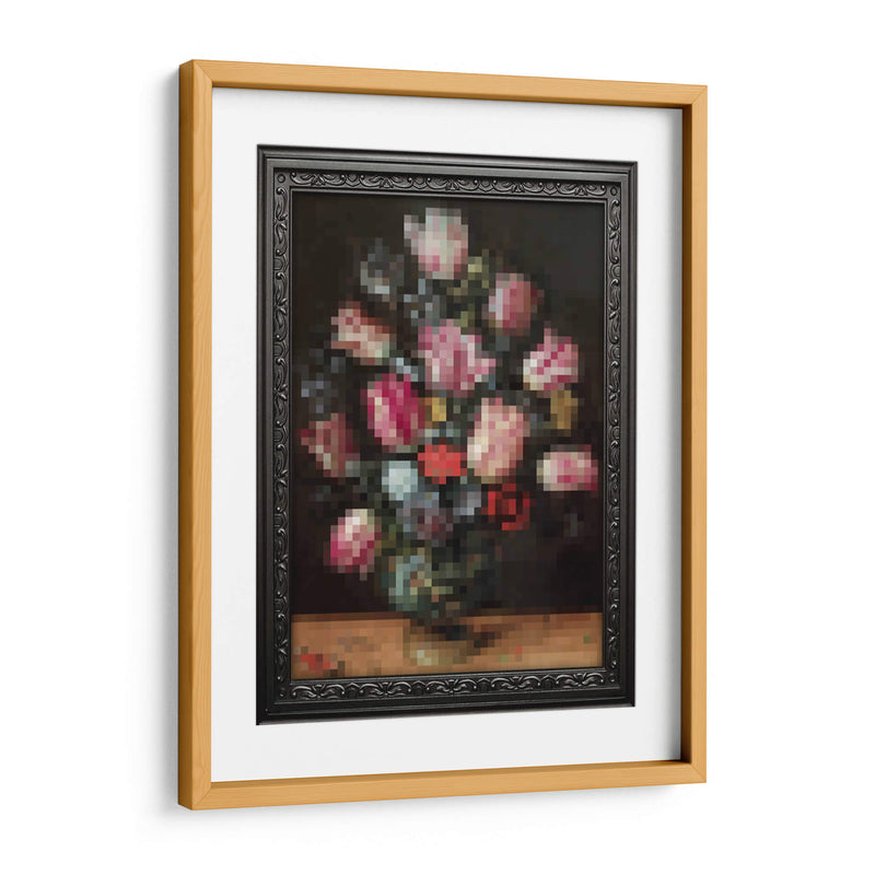 Flores pixeleadas - Nayeli Cabrera | Cuadro decorativo de Canvas Lab