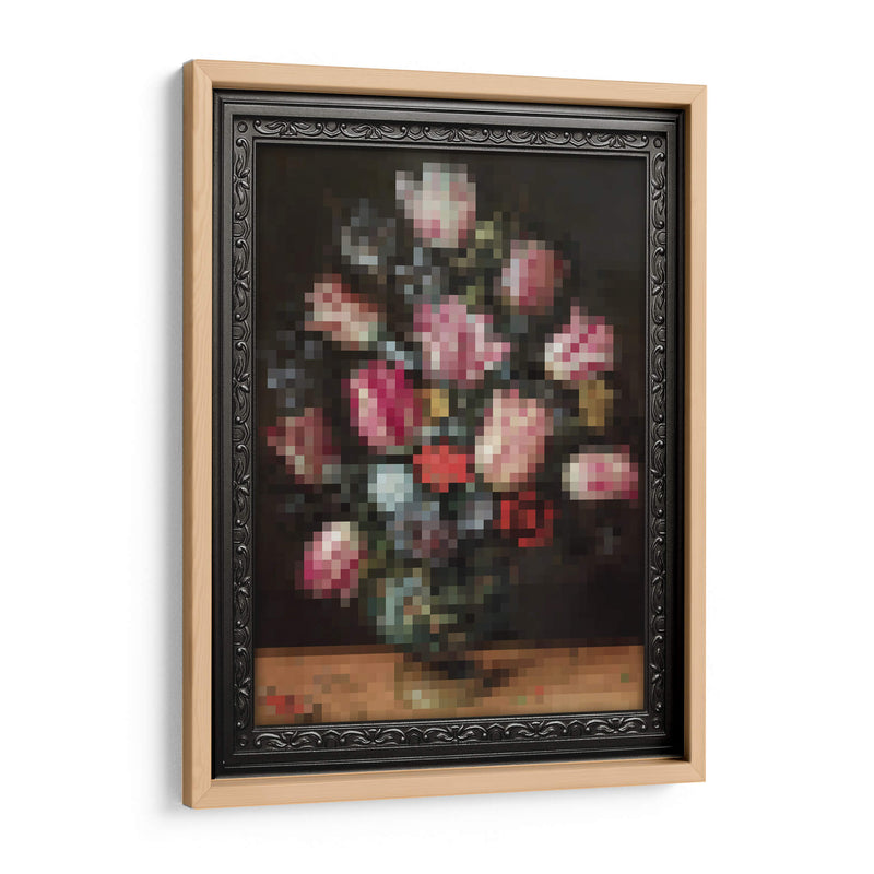 Flores pixeleadas - Nayeli Cabrera | Cuadro decorativo de Canvas Lab