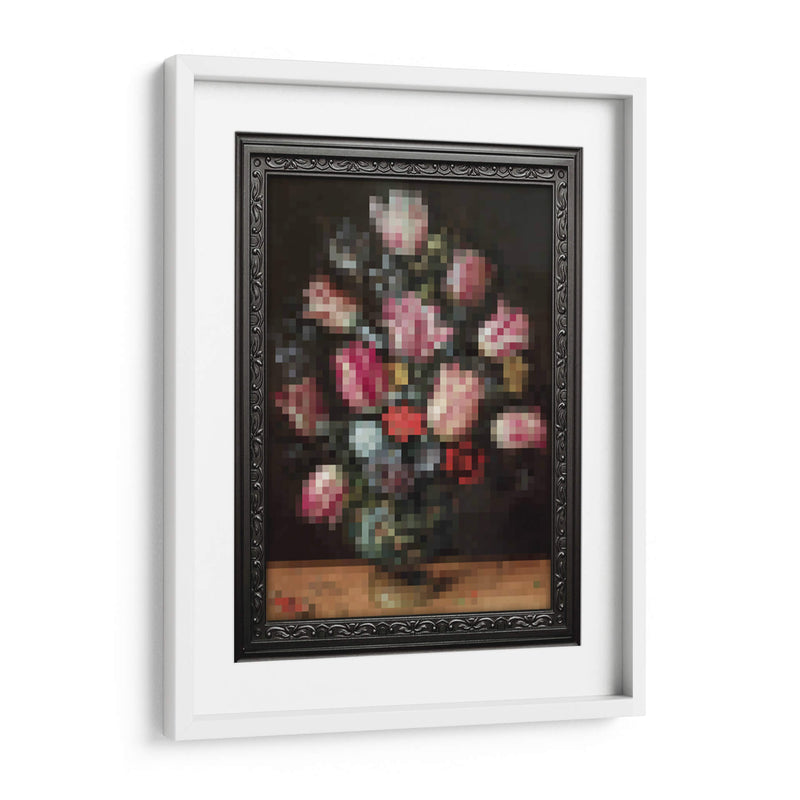 Flores pixeleadas - Nayeli Cabrera | Cuadro decorativo de Canvas Lab