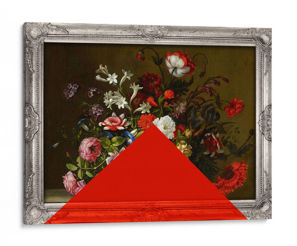triángulo y flores - Nayeli Cabrera | Cuadro decorativo de Canvas Lab