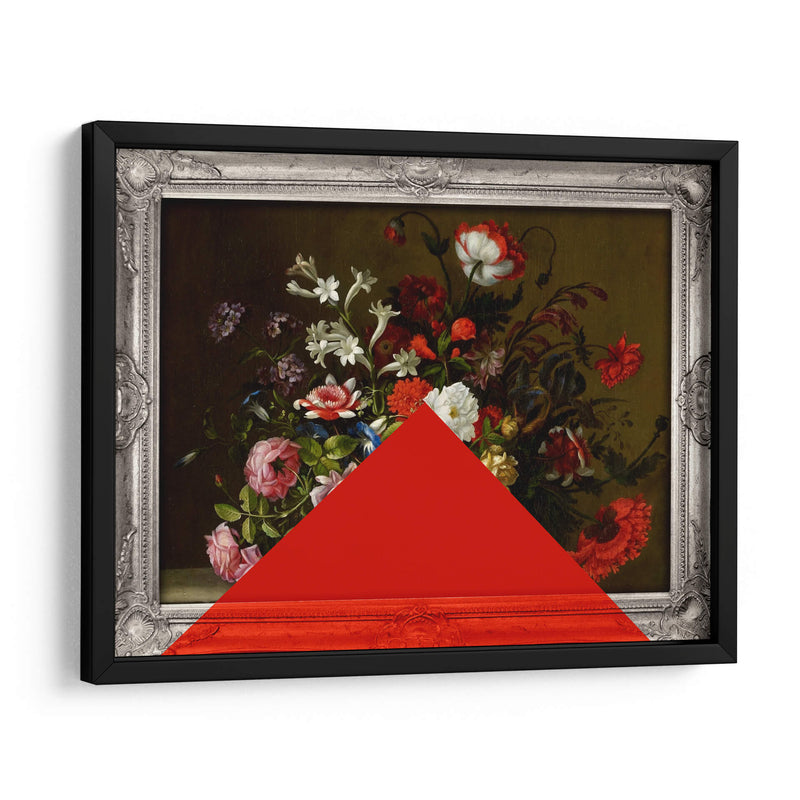 triángulo y flores - Nayeli Cabrera | Cuadro decorativo de Canvas Lab