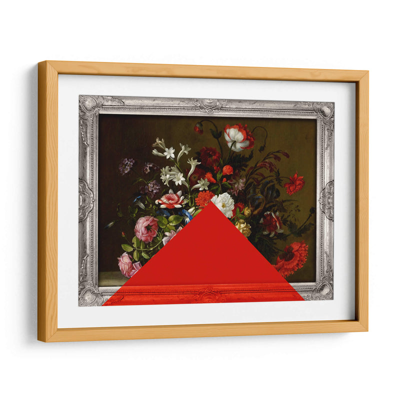 triángulo y flores - Nayeli Cabrera | Cuadro decorativo de Canvas Lab