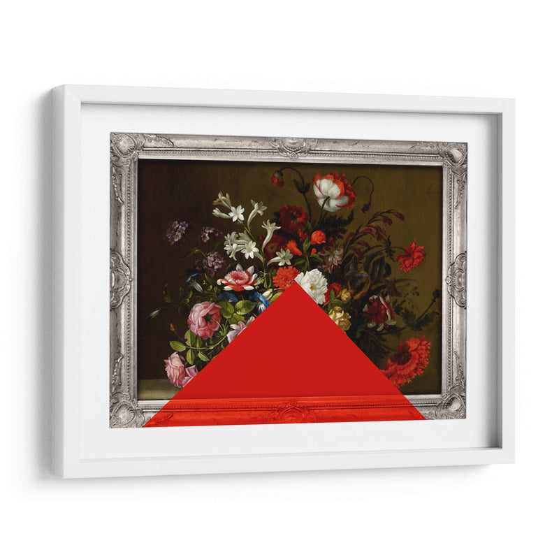 triángulo y flores - Nayeli Cabrera | Cuadro decorativo de Canvas Lab