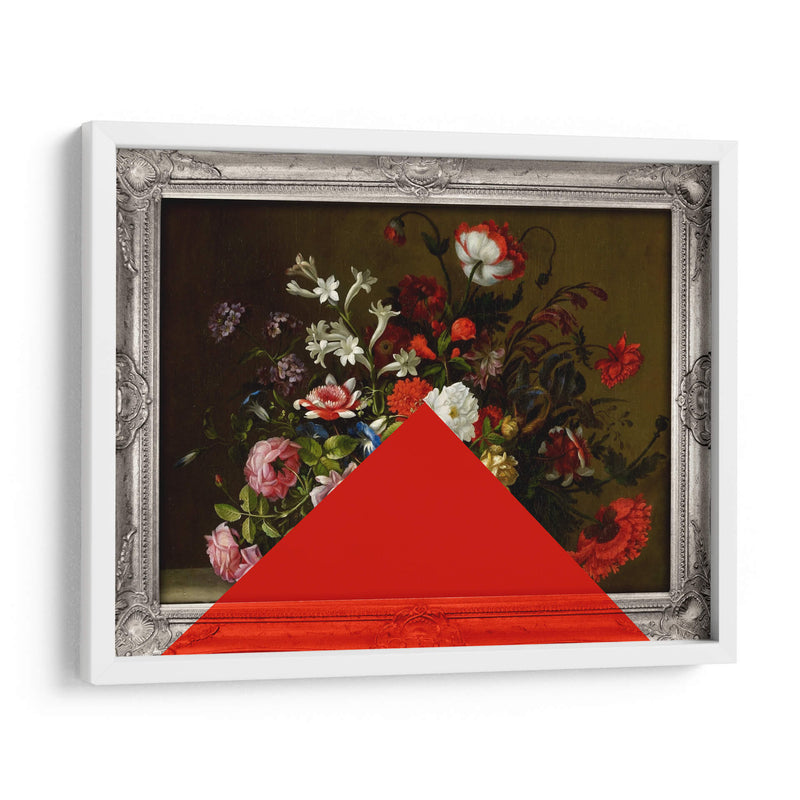 triángulo y flores - Nayeli Cabrera | Cuadro decorativo de Canvas Lab