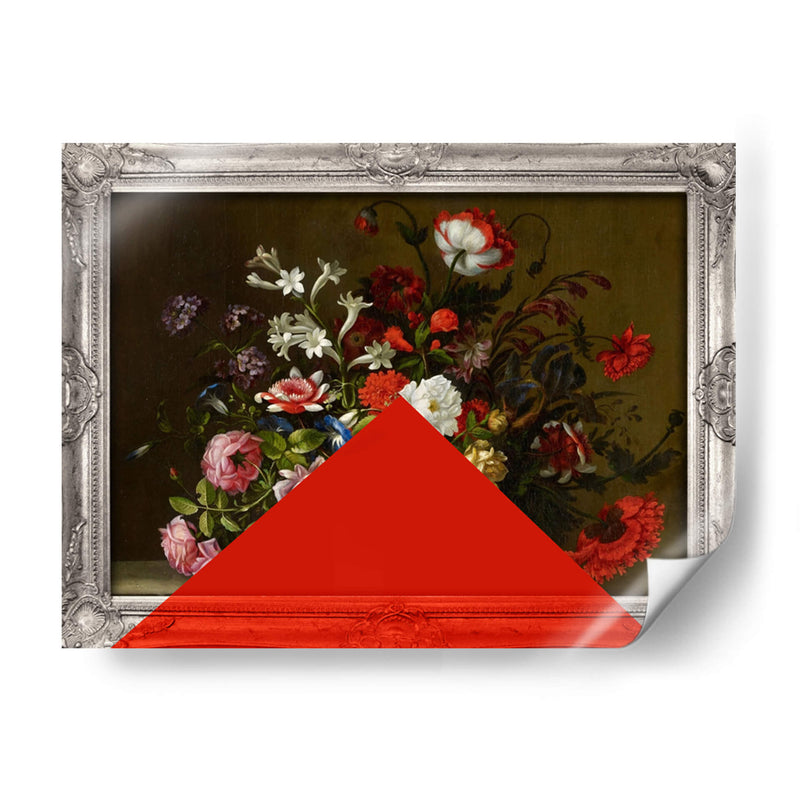 triángulo y flores - Nayeli Cabrera | Cuadro decorativo de Canvas Lab