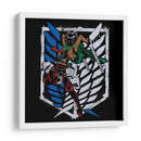 Mikasa Vs Titanes - Roge I. Luis | Cuadro decorativo de Canvas Lab