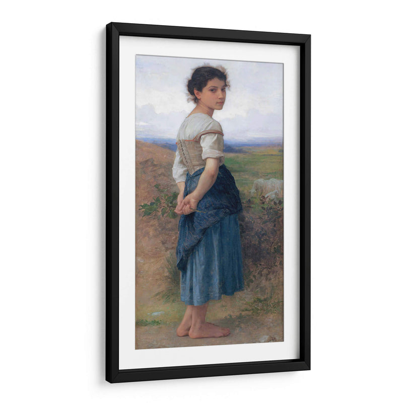 La joven pastora - William-Adolphe Bouguereau | Cuadro decorativo de Canvas Lab