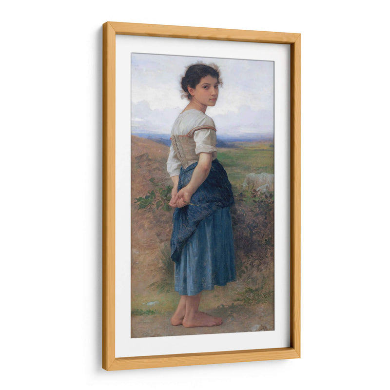 La joven pastora - William-Adolphe Bouguereau | Cuadro decorativo de Canvas Lab