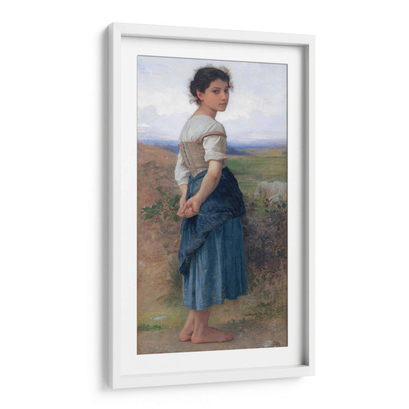 La joven pastora - William-Adolphe Bouguereau | Cuadro decorativo de Canvas Lab