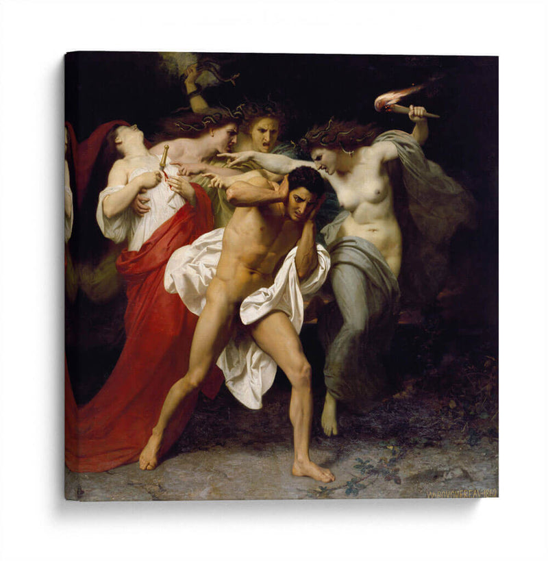 Orestes perseguido por las Furias - William-Adolphe Bouguereau | Cuadro decorativo de Canvas Lab