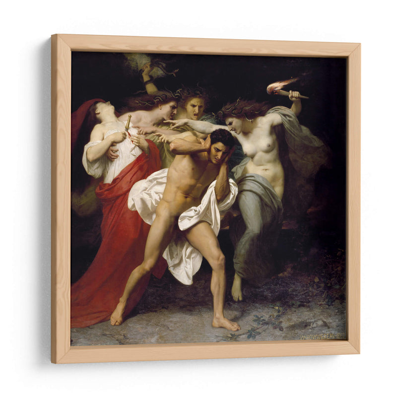 Orestes perseguido por las Furias - William-Adolphe Bouguereau | Cuadro decorativo de Canvas Lab