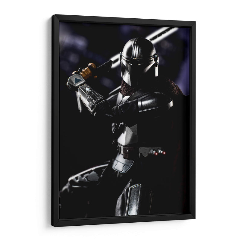 Dark Saber Mando - Action Geek | Cuadro decorativo de Canvas Lab