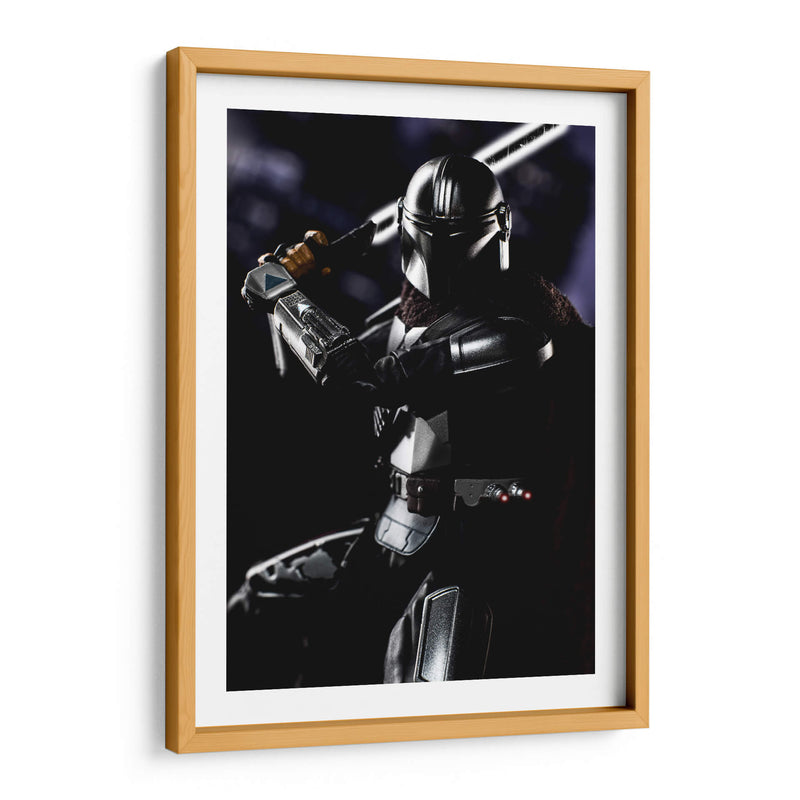 Dark Saber Mando - Action Geek | Cuadro decorativo de Canvas Lab