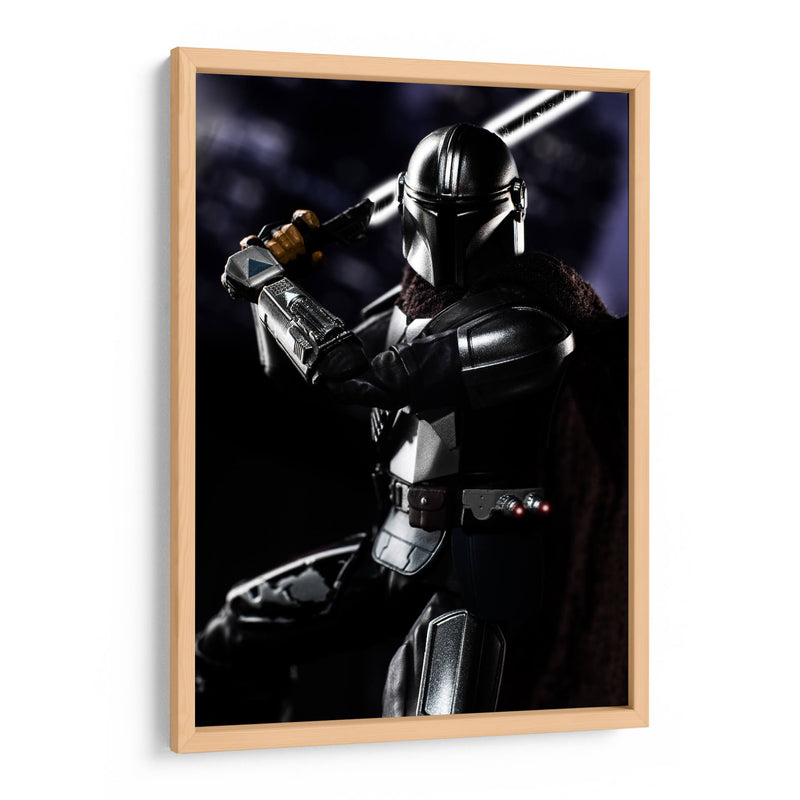 Dark Saber Mando - Action Geek | Cuadro decorativo de Canvas Lab