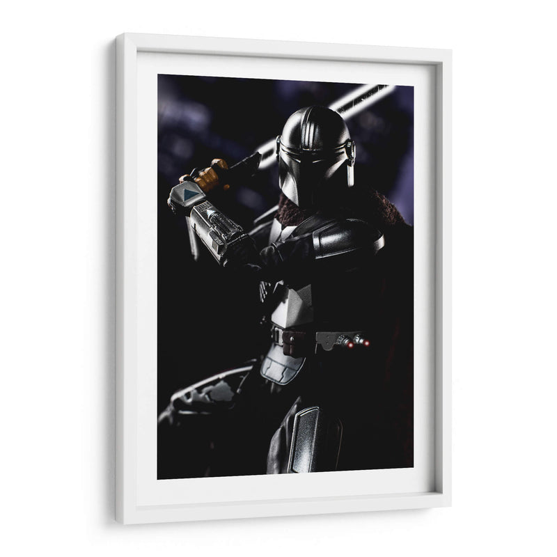 Dark Saber Mando - Action Geek | Cuadro decorativo de Canvas Lab