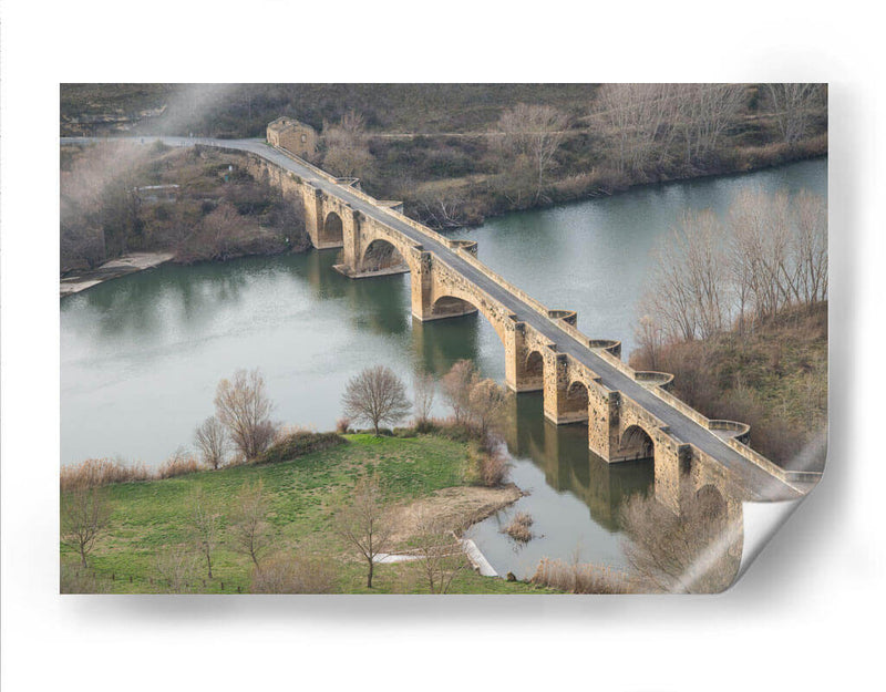 Puente en San Vicente Sonsierra, La Rioja - Jaime López Portillo  | Cuadro decorativo de Canvas Lab