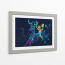 Chaneque y Venado Azul - Gabriel Oz | Cuadro decorativo de Canvas Lab