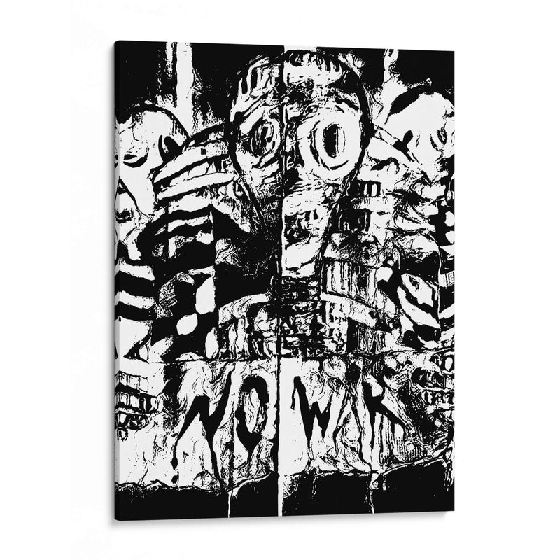 NoWar black  - Mauricio Silerio | Cuadro decorativo de Canvas Lab