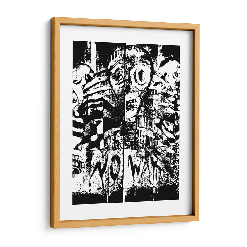 NoWar black  - Mauricio Silerio | Cuadro decorativo de Canvas Lab