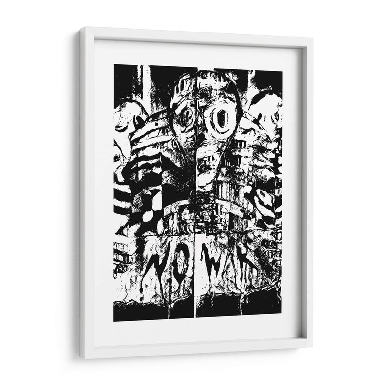 NoWar black  - Mauricio Silerio | Cuadro decorativo de Canvas Lab