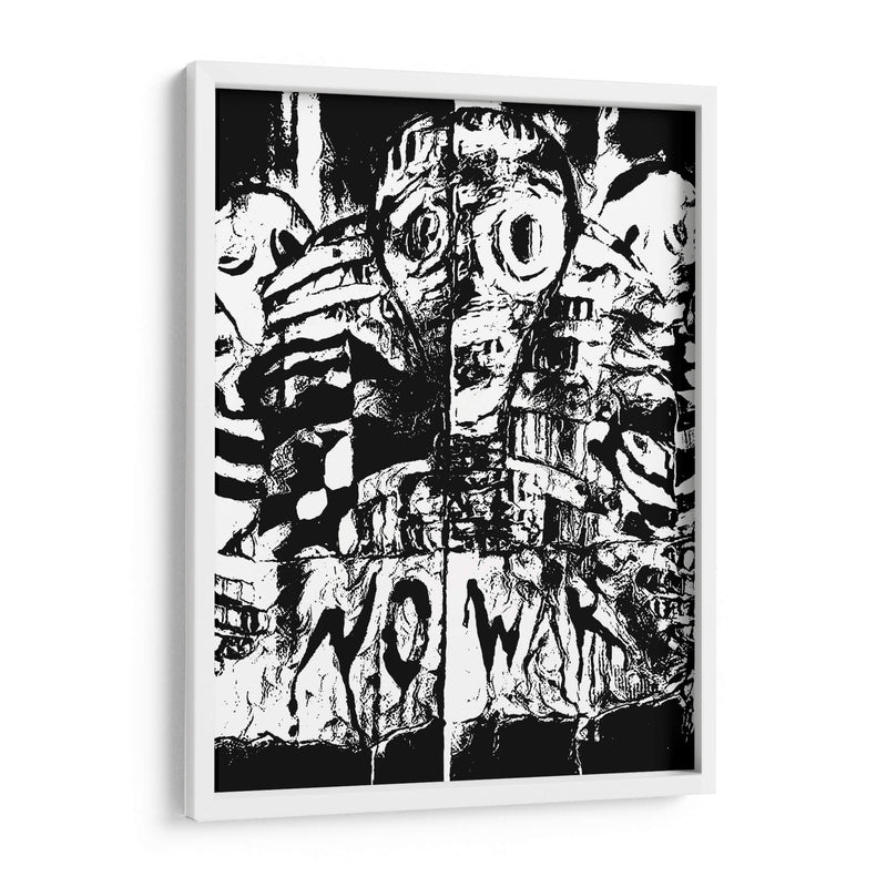 NoWar black  - Mauricio Silerio | Cuadro decorativo de Canvas Lab