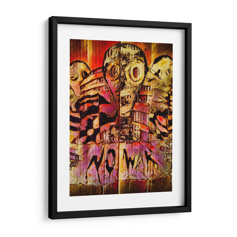 NoWar blood oil - Mauricio Silerio | Cuadro decorativo de Canvas Lab