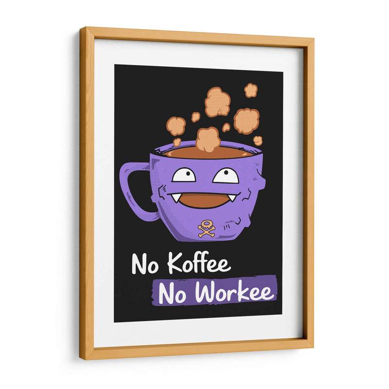 No Koffee No Workee - Roge I. Luis | Cuadro decorativo de Canvas Lab