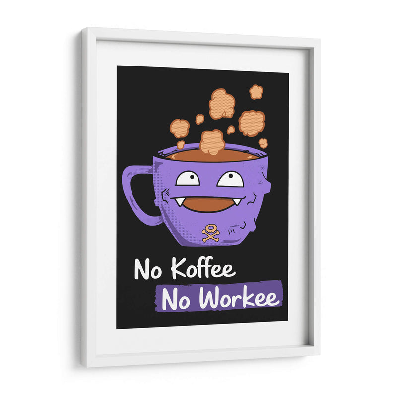 No Koffee No Workee - Roge I. Luis | Cuadro decorativo de Canvas Lab