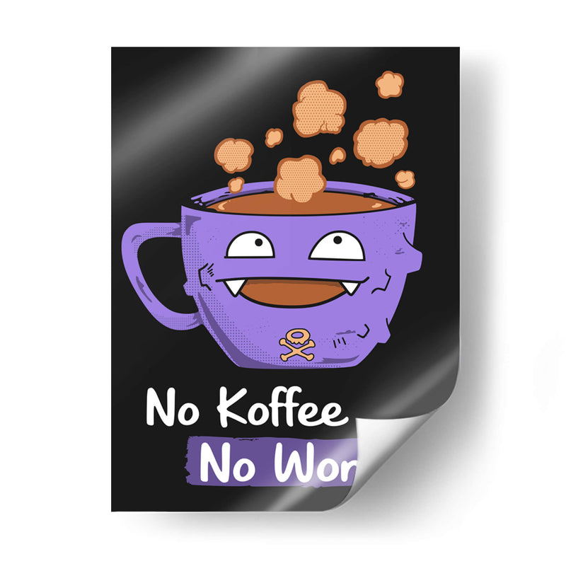 No Koffee No Workee - Roge I. Luis | Cuadro decorativo de Canvas Lab