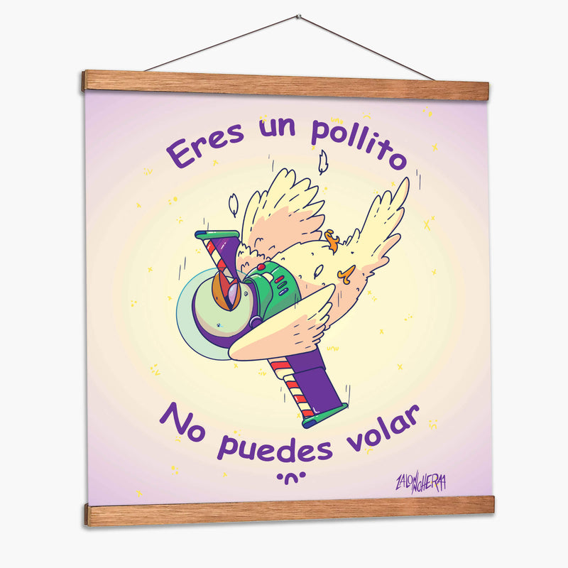 Eres un pollito no puedes volar - Lalonncheraa | Cuadro decorativo de Canvas Lab