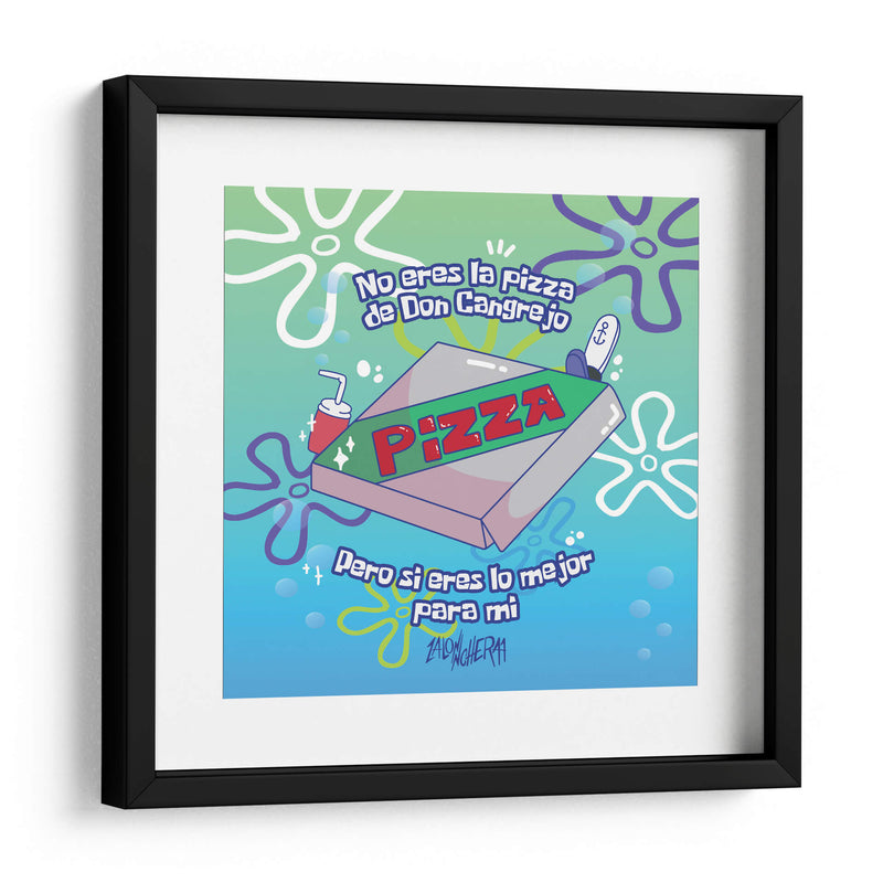 La pizza de don cangrejo - Lalonncheraa | Cuadro decorativo de Canvas Lab