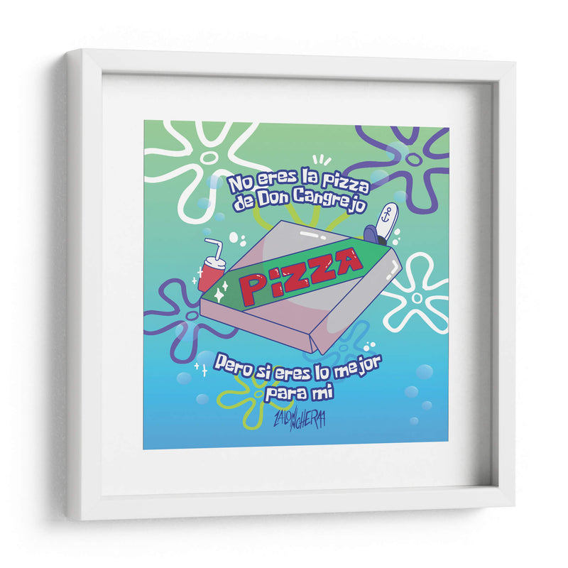 La pizza de don cangrejo - Lalonncheraa | Cuadro decorativo de Canvas Lab