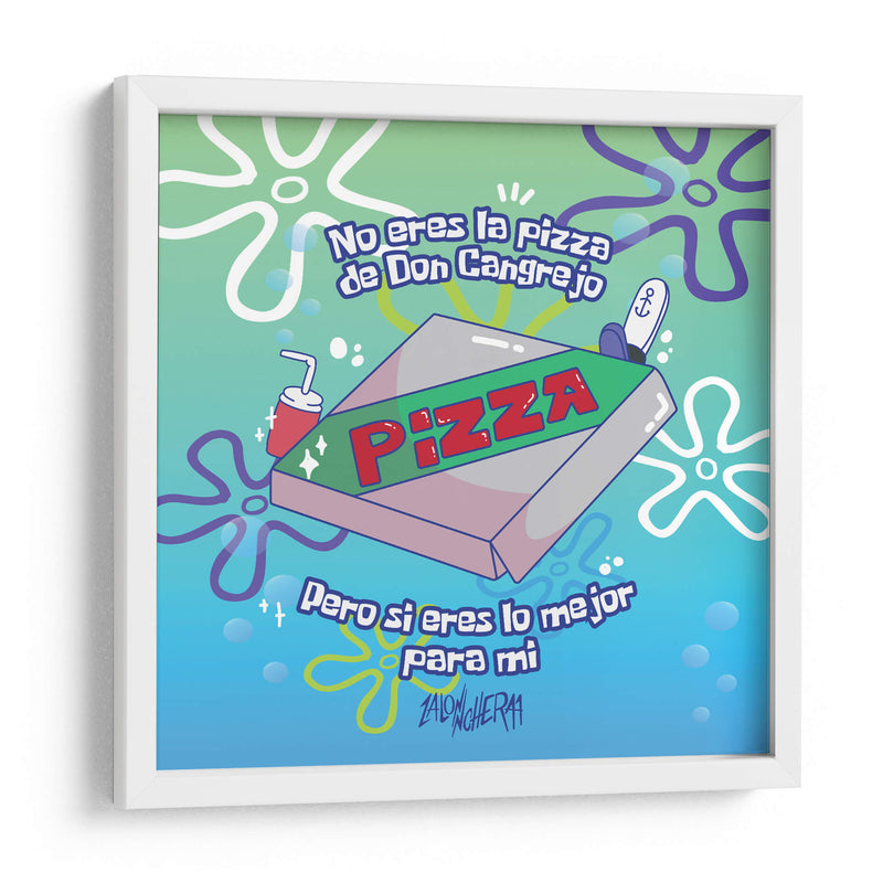 La pizza de don cangrejo - Lalonncheraa | Cuadro decorativo de Canvas Lab