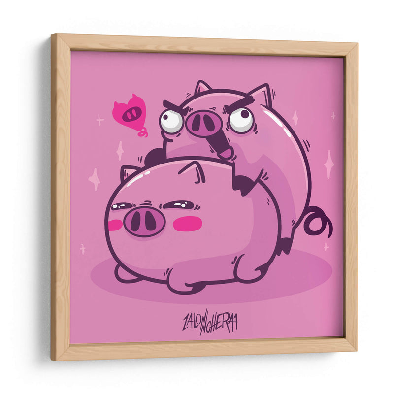 Amor puerco - Lalonncheraa | Cuadro decorativo de Canvas Lab