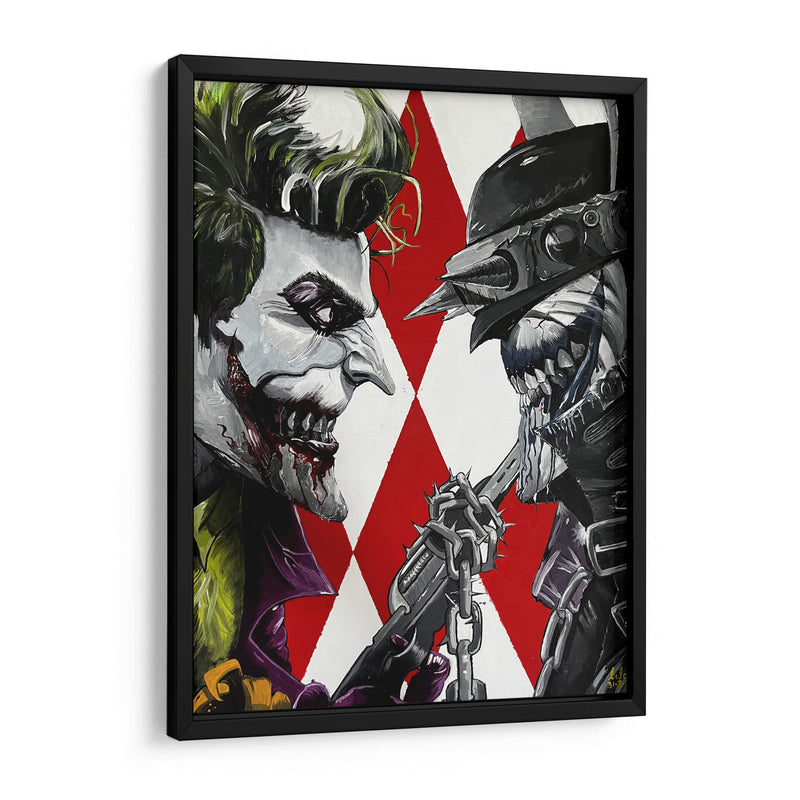 Batman que ríe y el Guason - aledecolor | Cuadro decorativo de Canvas Lab