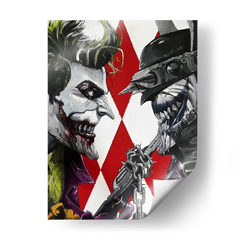 Batman que ríe y el Guason - aledecolor | Cuadro decorativo de Canvas Lab