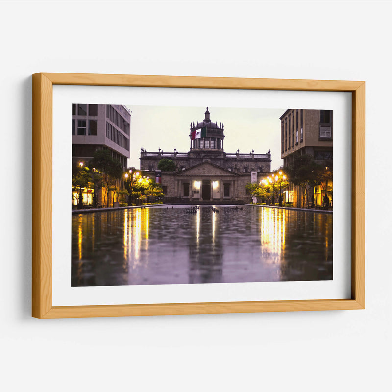 cabañas dia lluvioso - moraviorato | Cuadro decorativo de Canvas Lab